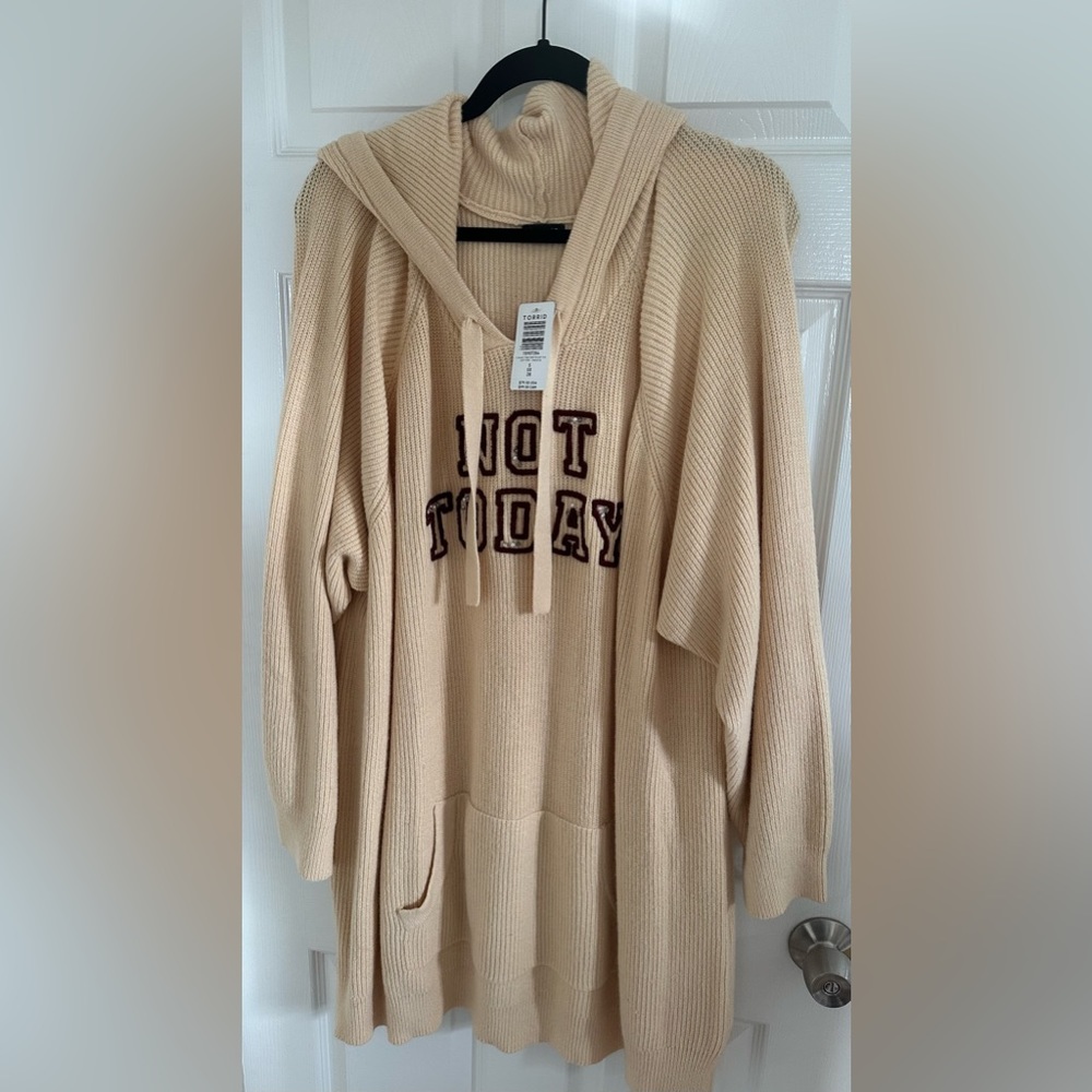 Brand New “Not Today” Sweater! Size 5